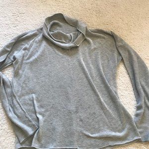 Grey Cowl Neck Sweater